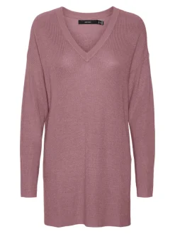 Vero Moda Pullover & Sweatshirts*VMNEWLEXSUN LS LONG V-NECK PULLOVER Nostalgia Rose