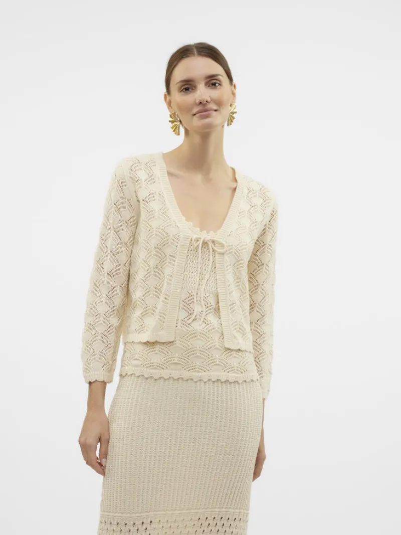 Vero Moda Pullover & Sweatshirts*VMNEWVERENA 3/4 V-NECK CARDIGAN BOO birch