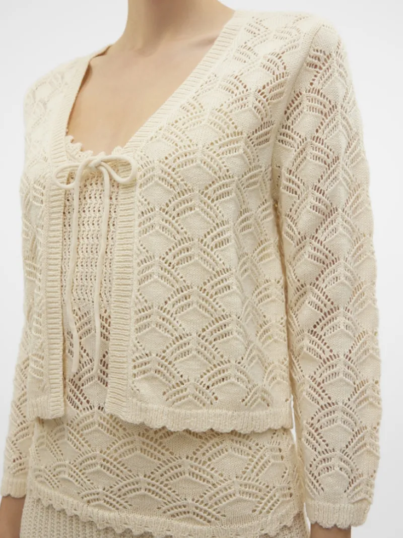 Vero Moda Pullover & Sweatshirts*VMNEWVERENA 3/4 V-NECK CARDIGAN BOO birch