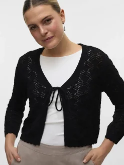 Vero Moda Pullover & Sweatshirts*VMNEWVERENA 3/4 V-NECK CARDIGAN BOO Black