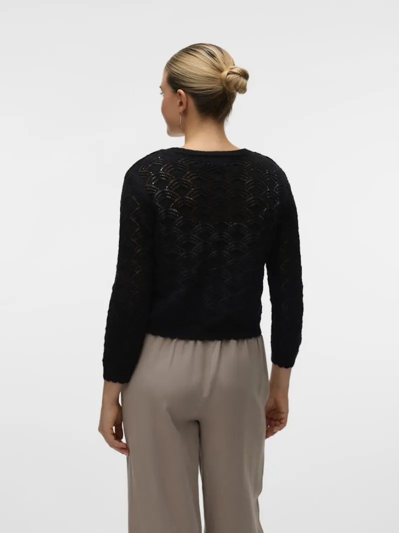 Vero Moda Pullover & Sweatshirts*VMNEWVERENA 3/4 V-NECK CARDIGAN BOO Black