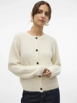 Vero Moda Pullover & Sweatshirts*VMNOVAH LS O-NECK BUTTON CARDI GA NOOS birch