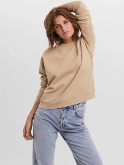 Vero Moda Pullover & Sweatshirts*VMOCTAVIA LS SWEAT NOOS White Pepper