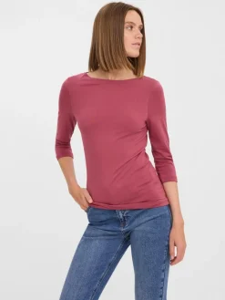 Vero Moda Shirts*VMPANDA MODAL 3/4 TOP JRS NOOS Dry Rose