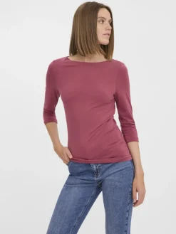 Vero Moda Shirts*VMPANDA MODAL 3/4 TOP JRS NOOS Dry Rose