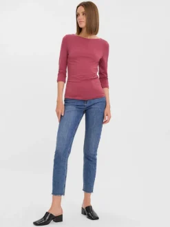 Vero Moda Shirts*VMPANDA MODAL 3/4 TOP JRS NOOS Dry Rose