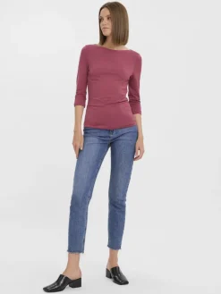Vero Moda Shirts*VMPANDA MODAL 3/4 TOP JRS NOOS Dry Rose