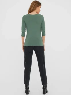 Vero Moda Shirts*VMPANDA MODAL 3/4 TOP JRS NOOS Laurel Wreath