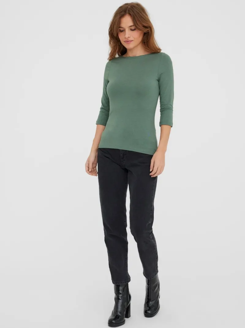 Vero Moda Shirts*VMPANDA MODAL 3/4 TOP JRS NOOS Laurel Wreath