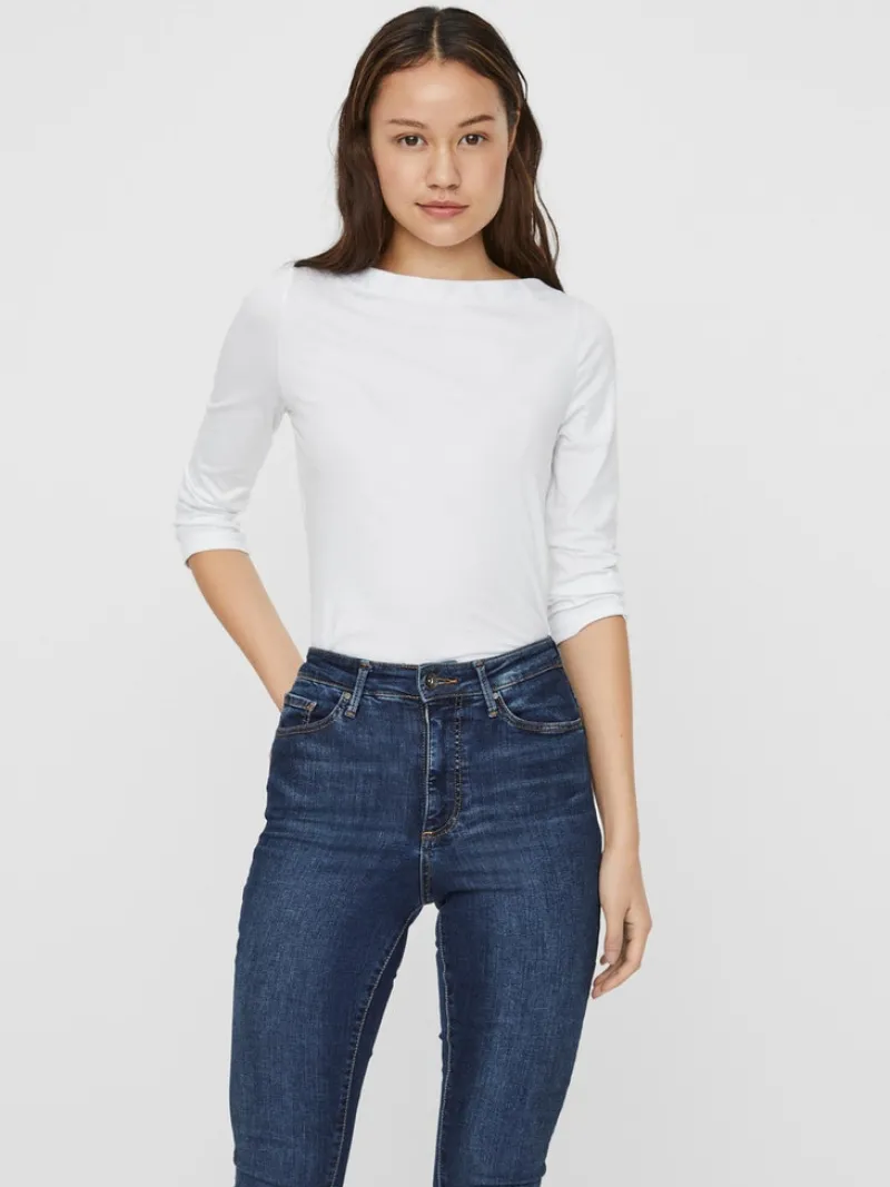 Vero Moda Shirts*VMPANDA MODAL 3/4 TOP NOOS Bright White