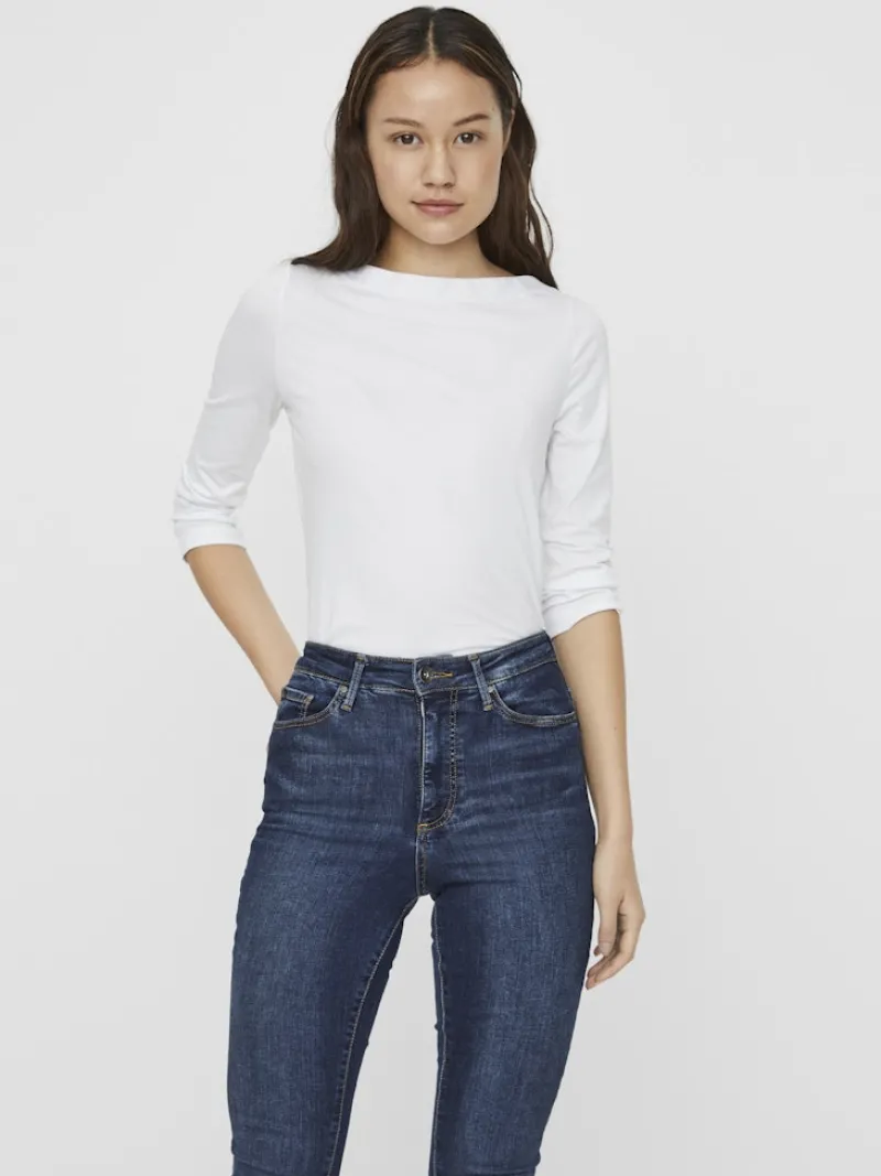 Vero Moda Shirts*VMPANDA MODAL 3/4 TOP NOOS Bright White
