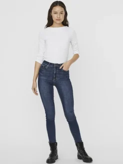 Vero Moda Shirts*VMPANDA MODAL 3/4 TOP NOOS Bright White