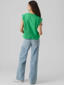 Vero Moda Shirts*VMPANNA GLENN SL TOP JRS bright green