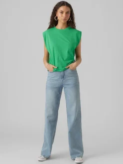 Vero Moda Shirts*VMPANNA GLENN SL TOP JRS bright green