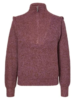 Vero Moda Pullover & Sweatshirts*VMPEPPER LS HIGHNCK ZIP BLOUSE GA hyacinth