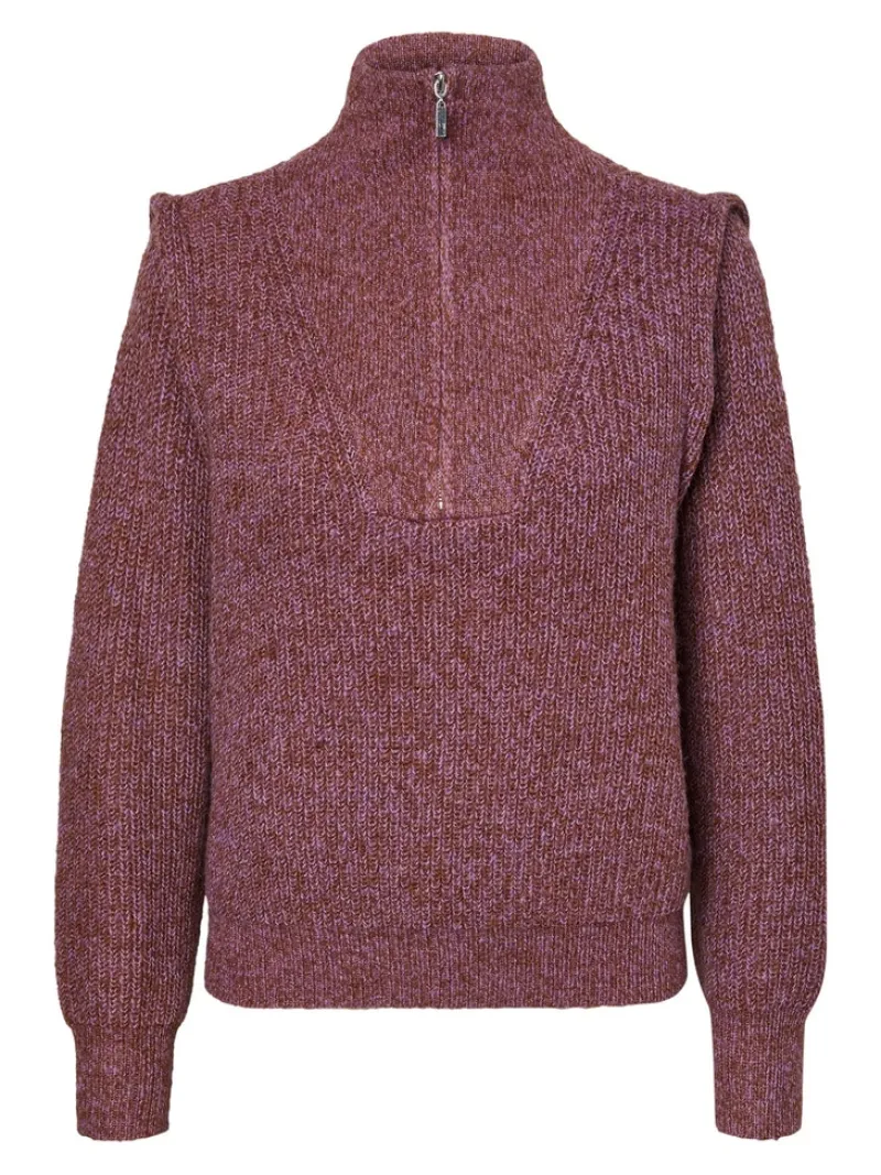 Vero Moda Pullover & Sweatshirts*VMPEPPER LS HIGHNCK ZIP BLOUSE GA hyacinth