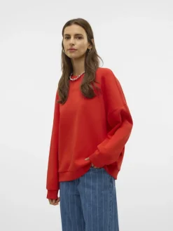 Vero Moda Pullover & Sweatshirts*VMPERNILLE BEA LS SWEAT BOX JRS Fiery Red