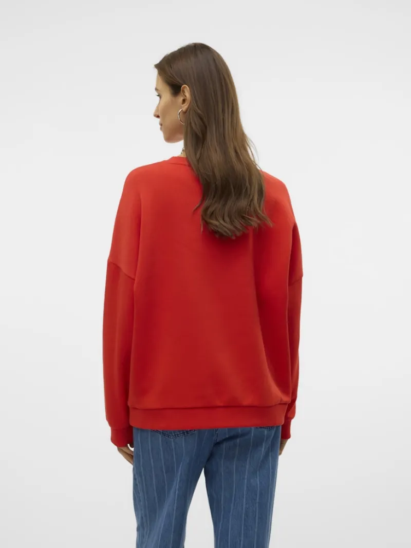 Vero Moda Pullover & Sweatshirts*VMPERNILLE BEA LS SWEAT BOX JRS Fiery Red