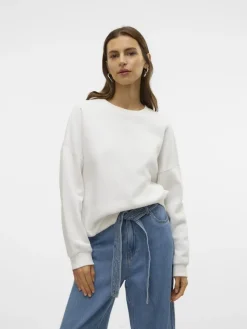 Vero Moda Pullover & Sweatshirts*VMPERNILLE BEA LS SWEAT BOX JRS Snow White