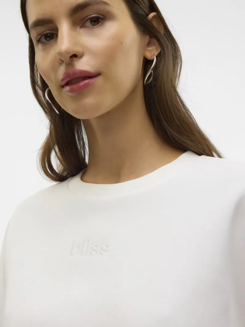 Vero Moda Pullover & Sweatshirts*VMPERNILLE BEA LS SWEAT BOX JRS Snow White