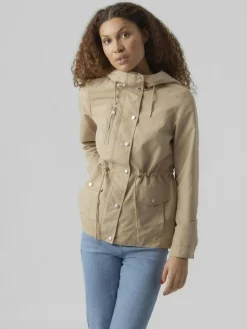 Vero Moda Jacken*VMPERNILLEFIE SHORT PARKA travertine
