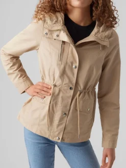 Vero Moda Jacken*VMPERNILLEFIE SHORT PARKA travertine