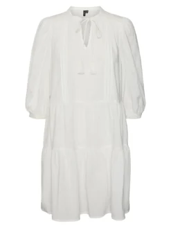 Vero Moda Kleider*VMPRETTY 3/4 TUNIC WVN NOOS Snow White