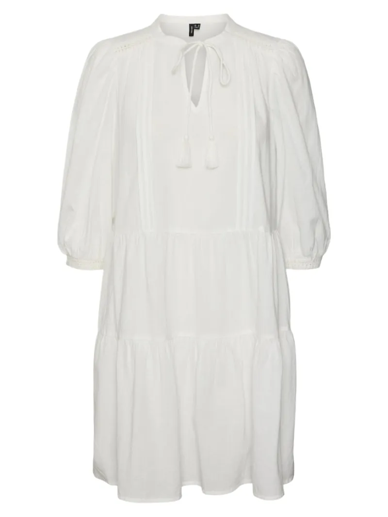 Vero Moda Kleider*VMPRETTY 3/4 TUNIC WVN NOOS Snow White