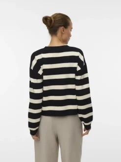 Vero Moda Pullover & Sweatshirts*VMSABA FULL NEEDLE LS V-NECK CARDI NOOS Black