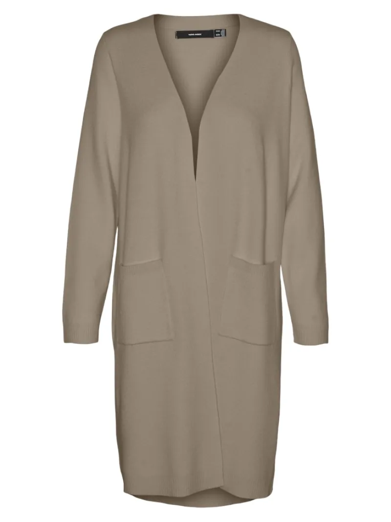 Vero Moda Pullover & Sweatshirts*VMSABA LS POCKET COATIGAN GA NOOS Silver Mink