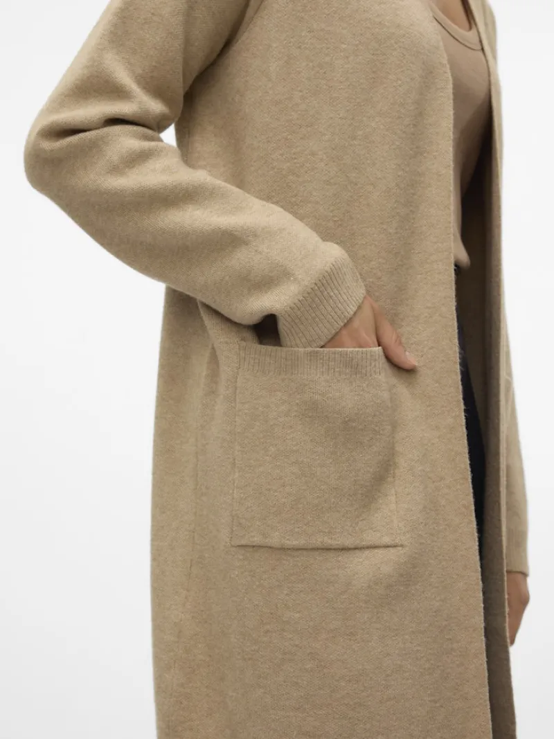 Vero Moda Pullover & Sweatshirts*VMSABA LS POCKET COATIGAN GA NOOS Silver Mink