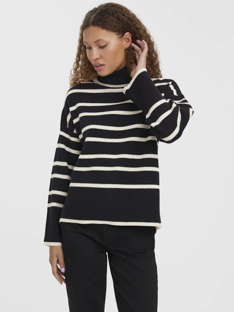 Vero Moda Pullover & Sweatshirts*VMSABA LS ROLLNECK BLOUSE Black