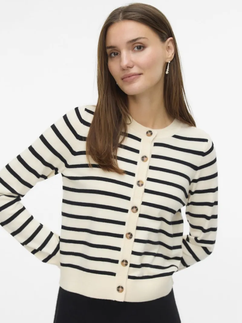 Vero Moda Pullover & Sweatshirts*VMSABA PLAIN LS O-NECK CARDIGAN NOOS LX birch