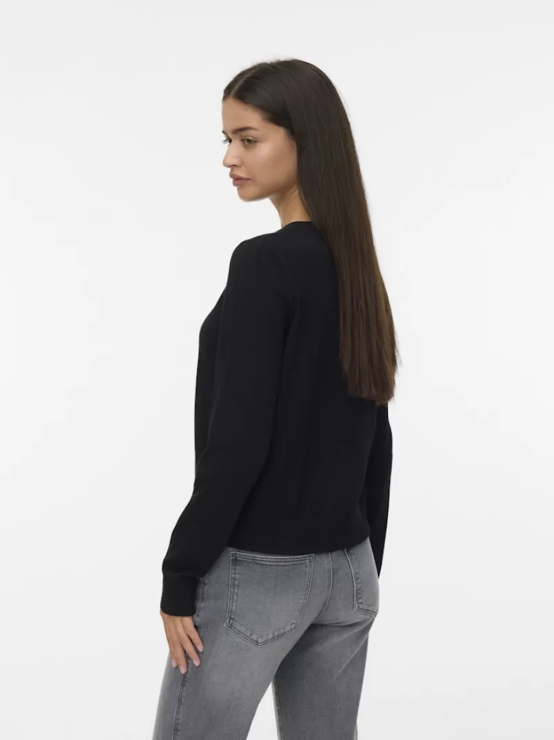 Vero Moda Pullover & Sweatshirts*VMSABA PLAIN LS O-NECK CARDIGAN NOOS LX Black