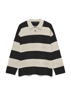 Vero Moda Pullover & Sweatshirts*VMSABA POLONECK LS PULLOVER birch