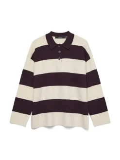 Vero Moda Pullover & Sweatshirts*VMSABA POLONECK LS PULLOVER Winetasting
