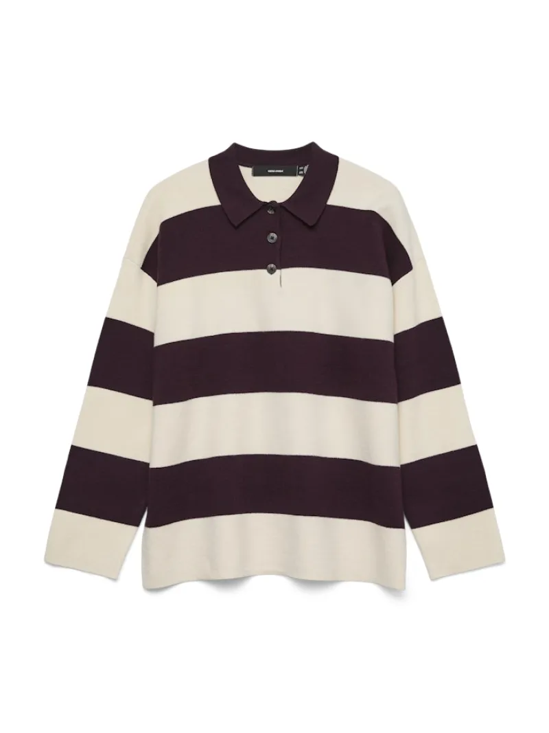 Vero Moda Pullover & Sweatshirts*VMSABA POLONECK LS PULLOVER Winetasting