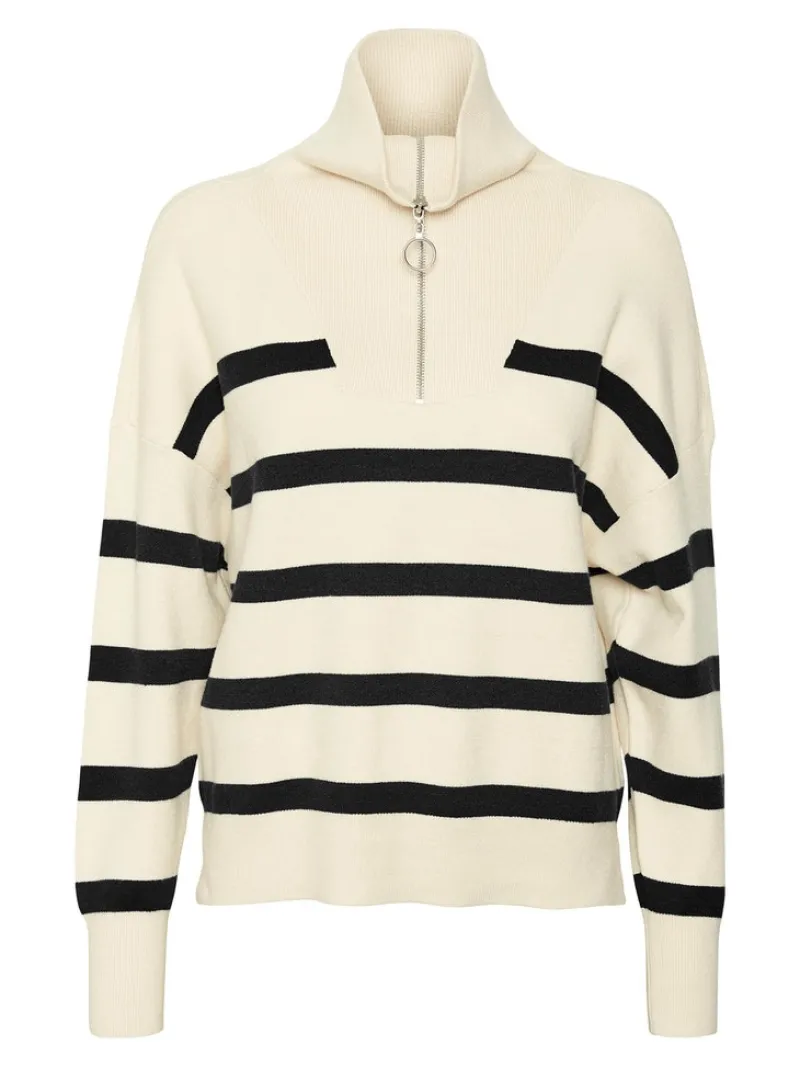 Vero Moda Pullover & Sweatshirts*VMSABA STRIPE LS HIGHNECK BLOUSE GA NOOS birch