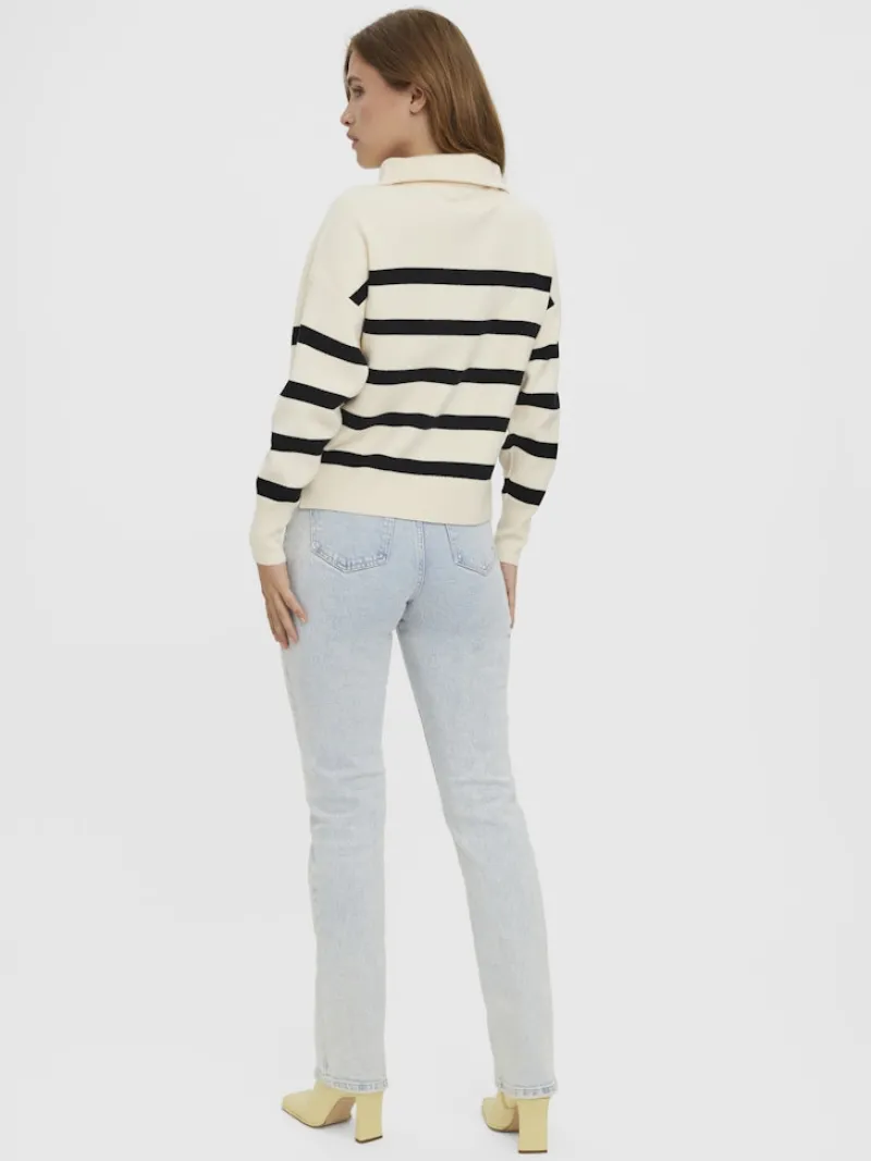 Vero Moda Pullover & Sweatshirts*VMSABA STRIPE LS HIGHNECK BLOUSE GA NOOS birch