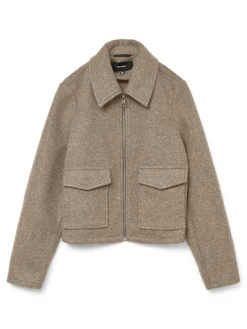 Vero Moda Jacken*VMSAFIR SHORT JACKET GA NOOS Silver Mink