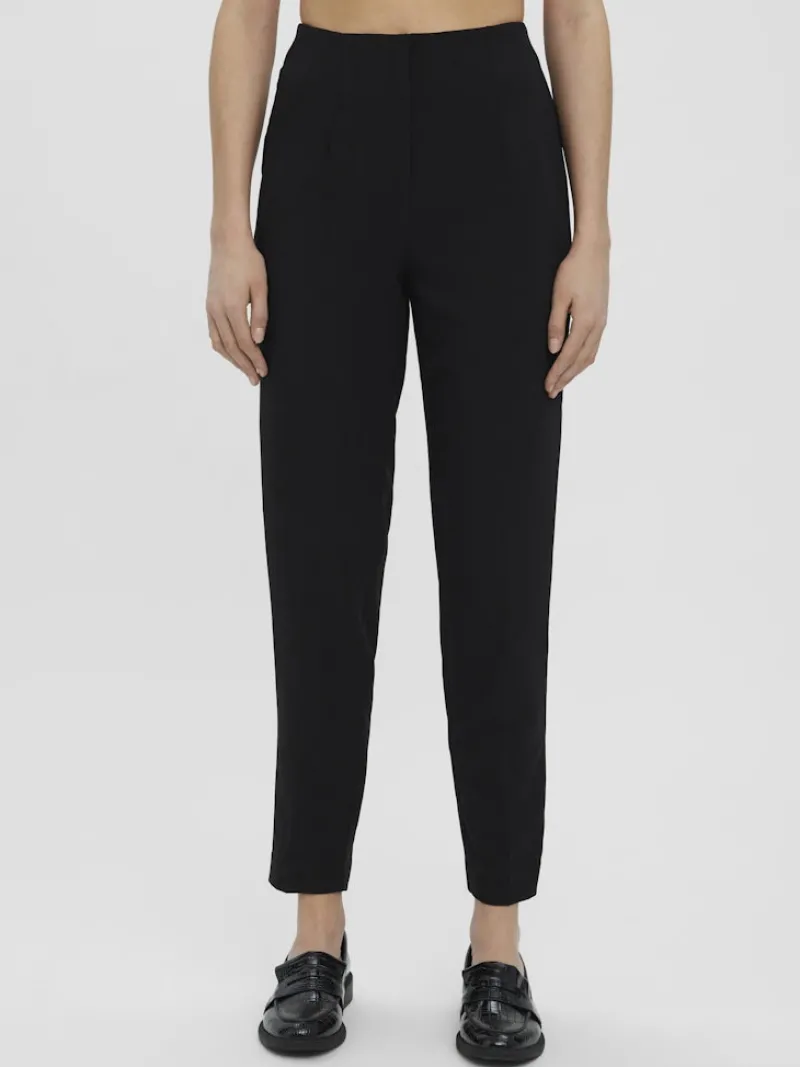 Vero Moda Hosen*VMSANDY HW TAPERED PANT Black