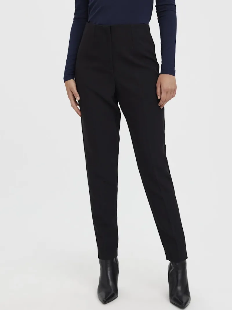 Vero Moda Hosen*VMSANDY HW TAPERED PANT Black