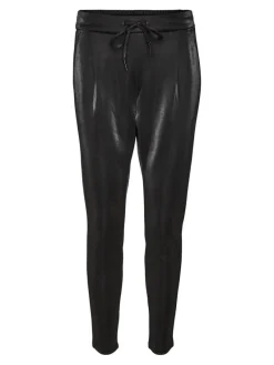 Vero Moda Hosen*VMSIAEVA MR LOOSE SHINY STRING PANT Black