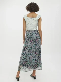 Vero Moda Röcke*VMSIGA HW ANKLE SLIT SKIRT WVN LCS Navy Blazer