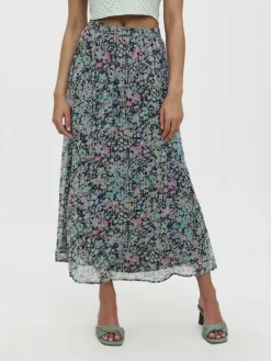 Vero Moda Röcke*VMSIGA HW ANKLE SLIT SKIRT WVN LCS Navy Blazer