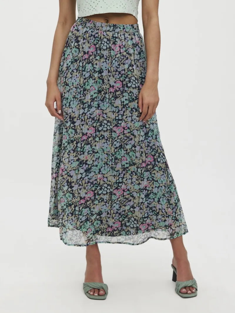 Vero Moda Röcke*VMSIGA HW ANKLE SLIT SKIRT WVN LCS Navy Blazer