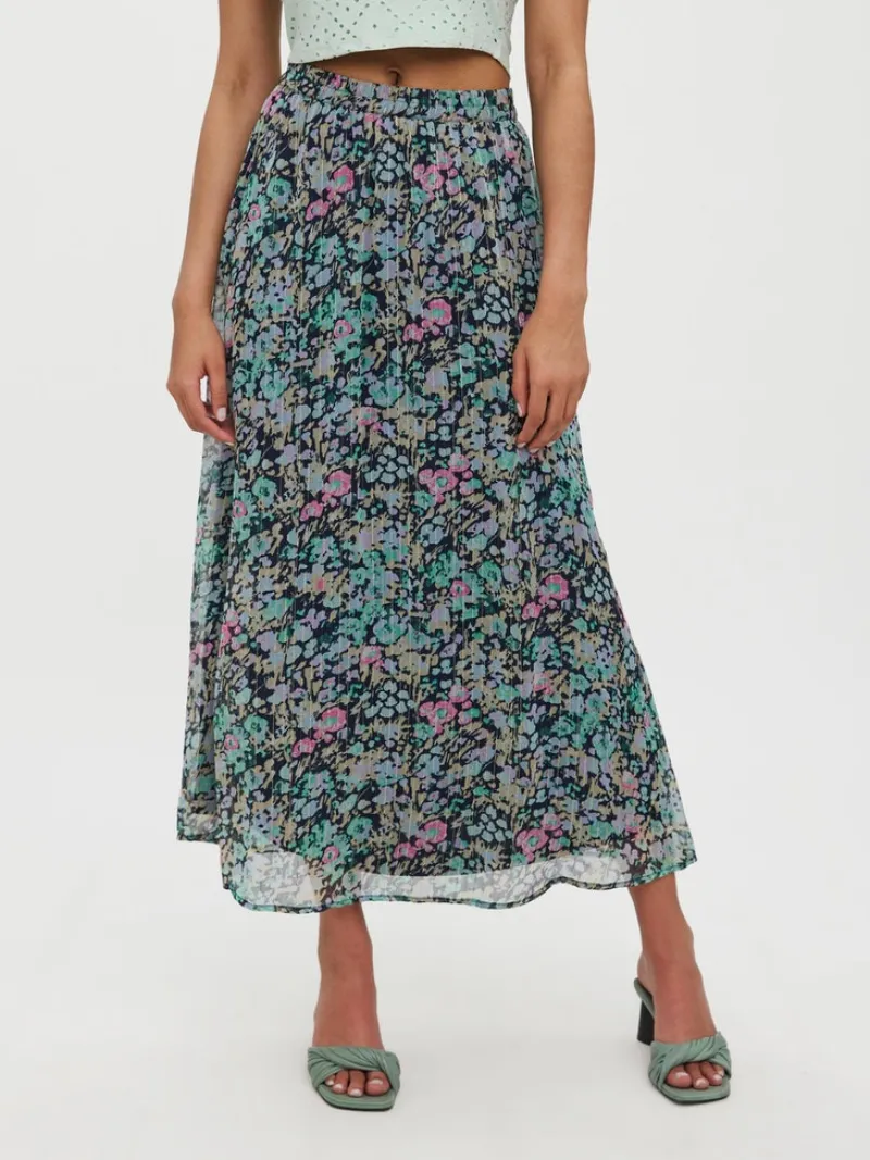 Vero Moda Röcke*VMSIGA HW ANKLE SLIT SKIRT WVN LCS Navy Blazer