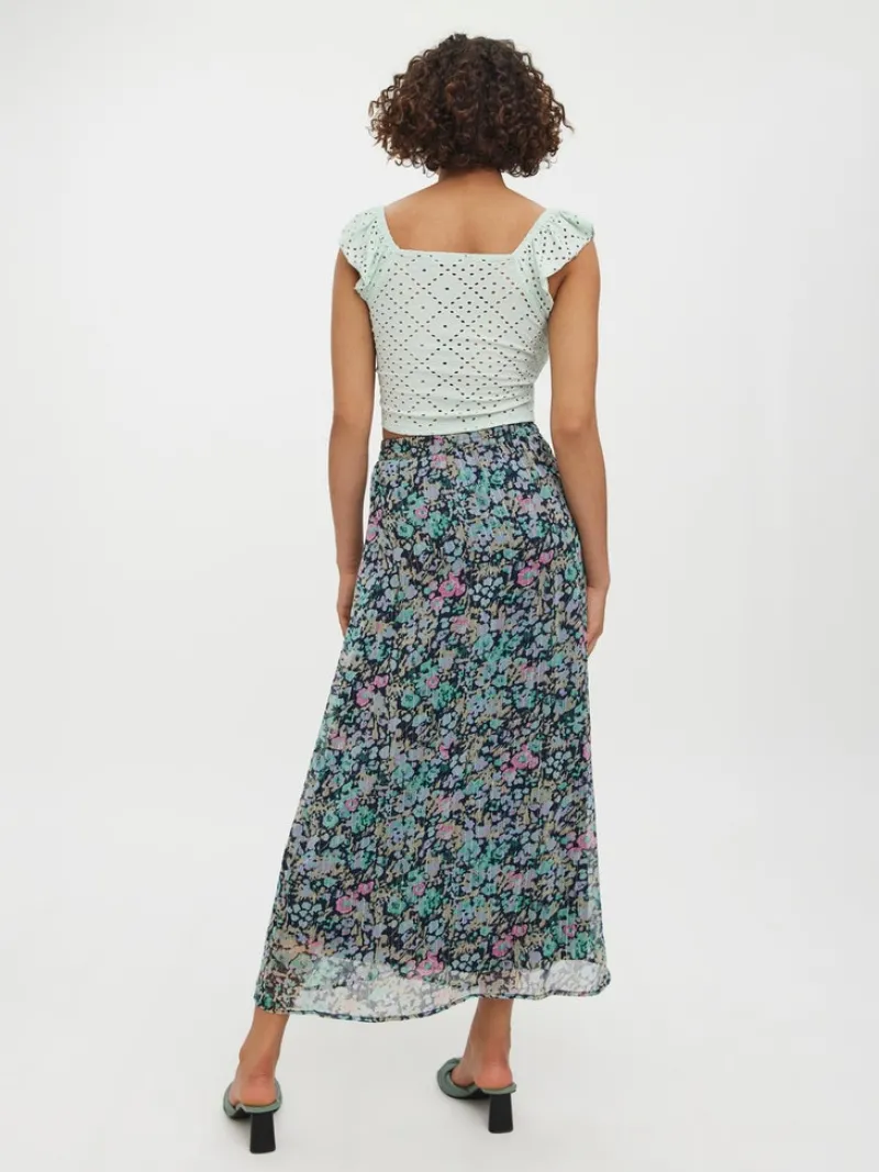 Vero Moda Röcke*VMSIGA HW ANKLE SLIT SKIRT WVN LCS Navy Blazer