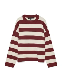Vero Moda Pullover & Sweatshirts*VMSILJE LS O-NECK BOXY PULLOVER NOOS syrah