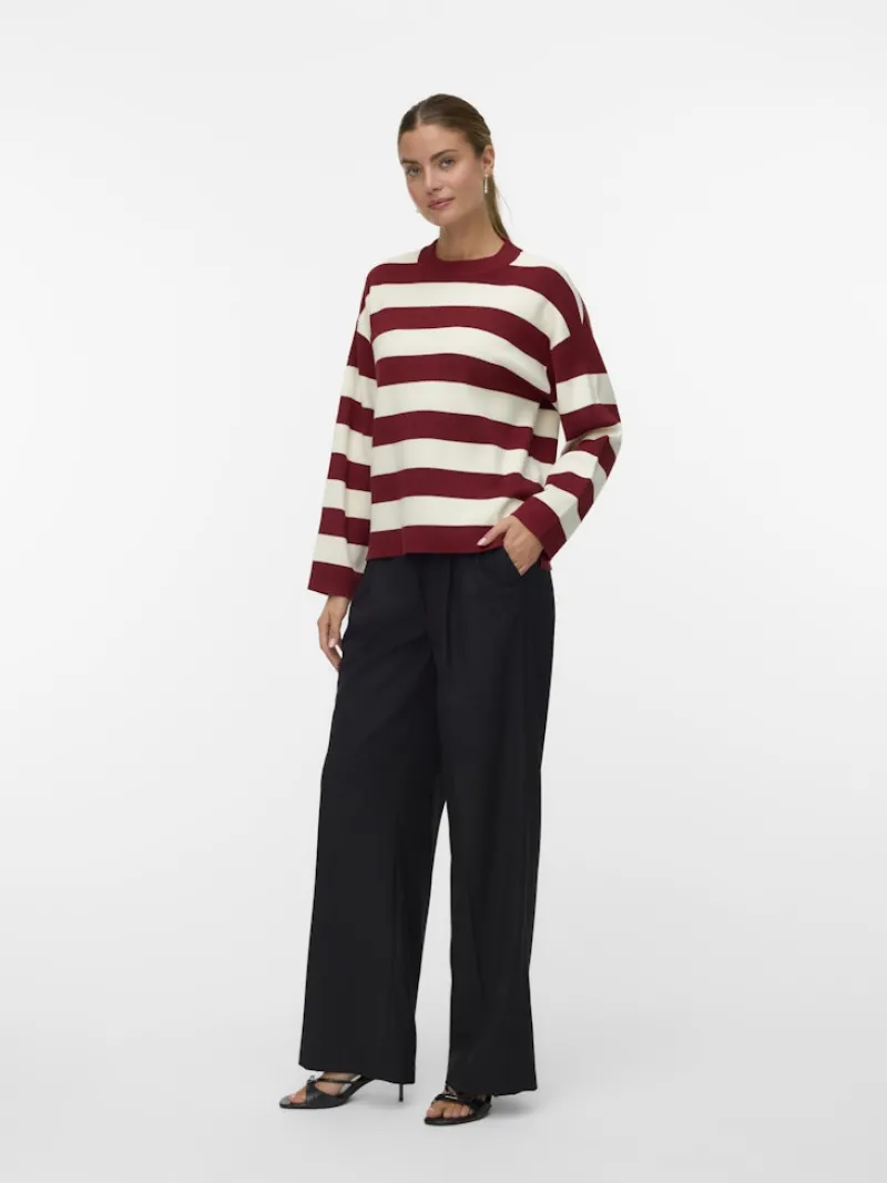 Vero Moda Pullover & Sweatshirts*VMSILJE LS O-NECK BOXY PULLOVER NOOS syrah